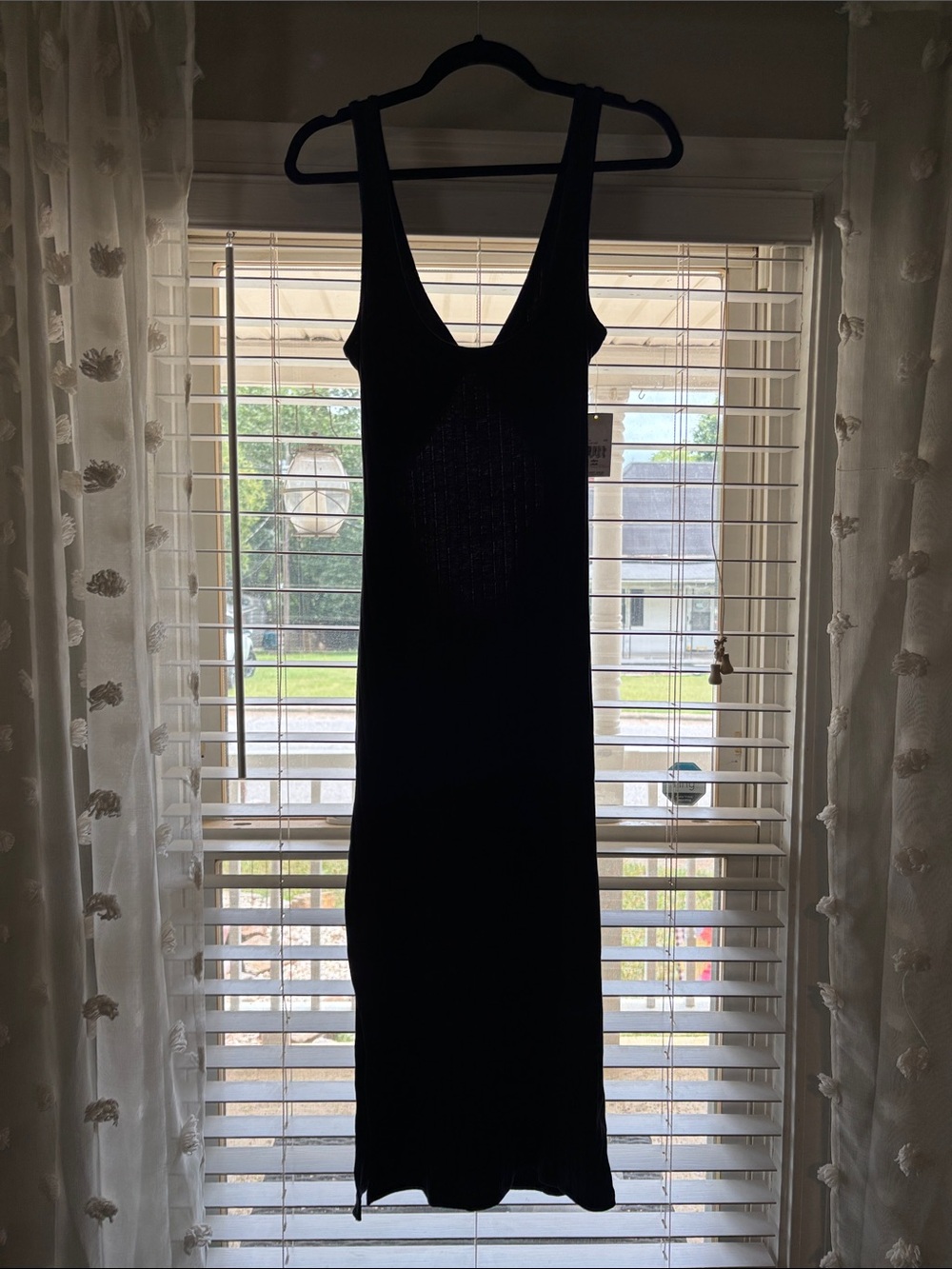 Billabong Black Ribbed Tank Maxi Dress